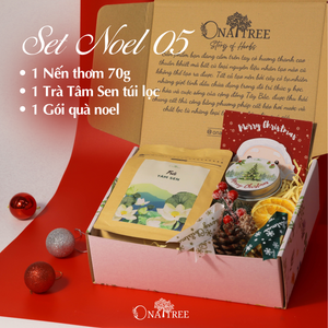 Set Noel 1 Trà túi lọc, 1 Nến 70g