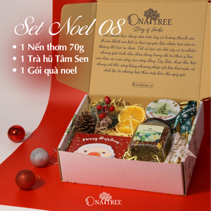 Set Noel 1 Trà hũ, 1 Nến 70g