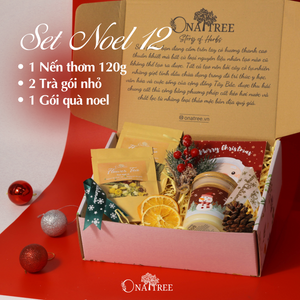 Set Noel 1 Nến 120g, 2 Trà gói nhỏ