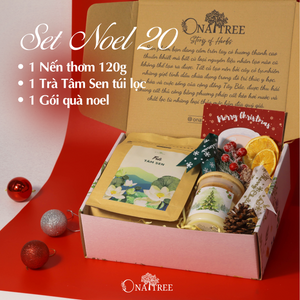 Set Noel 1 Trà túi lọc, Nến 120g