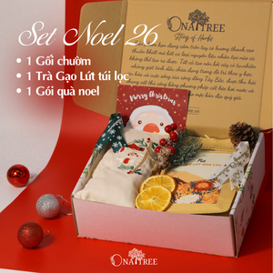 Set Noel 1 Gối chườm, 1 Trà túi lọc