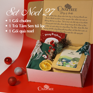 Set Noel 1 Gối chườm, 1 Trà túi lọc