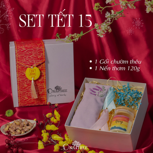 SET TẾT 1 GỐI 1 NẾN 120G