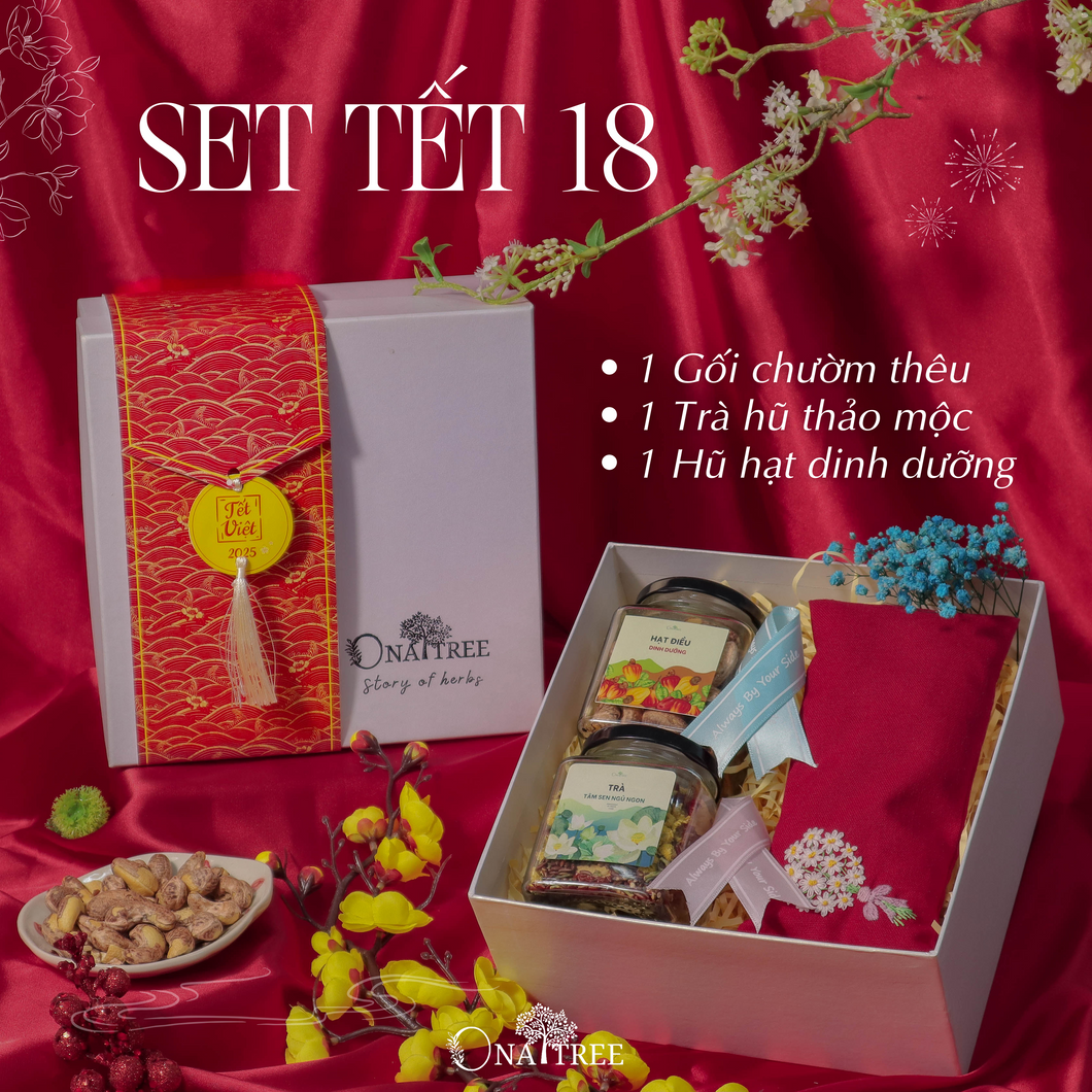 SET TẾT 1 TRÀ 1 CỐC 1 GỐI