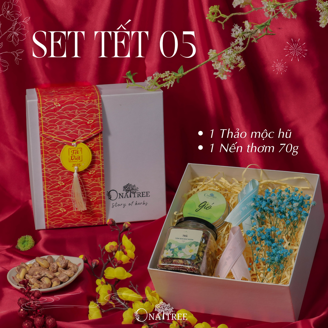 SET TẾT 1 TRÀ HŨ 1 NẾN 70G